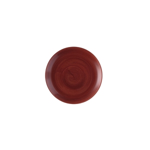 Churchill Stonecast Patina Vitrified Porcelain Red Rust Round Coupe Plate 26cm