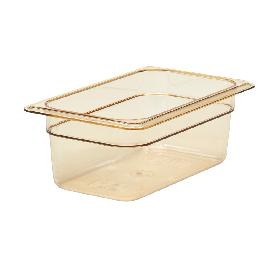 Gastronorm Container High Heat 1/4 100mm Amber