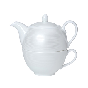 William Edwards Spiro Bone China White Tea for One Set