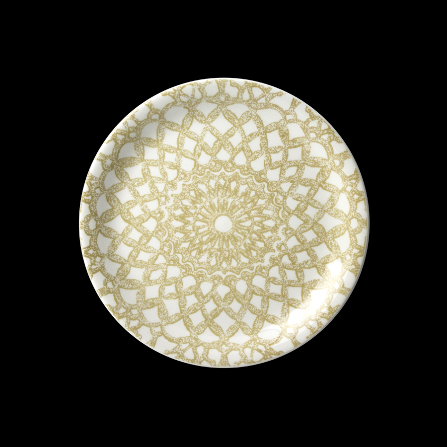Steelite Ink Vitrified Porcelain Nomad Sand Round Coupe Plate 20.25cm