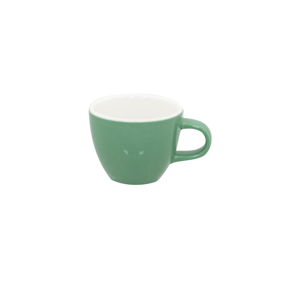 Superwhite Café Porcelain Sage Green Tulip Shaped Cup 17cl 6oz
