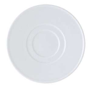 Astera Brasserie Vitrified Porcelain White Round Saucer 15cm