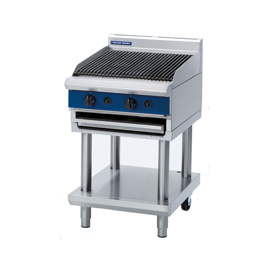 Blue Seal G59/4-LS Evolution Gas Chargrill on Leg Stand