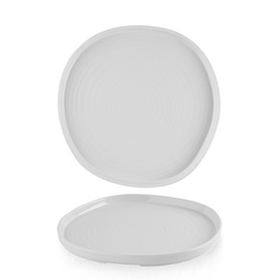 Churchill Chefs' Plates Vitrified Porcelain White Round Walled Plate 25.5cm