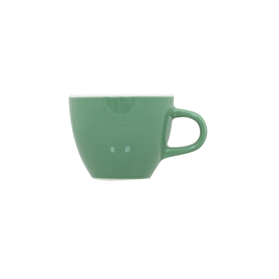 Superwhite Café Porcelain Sage Green Tulip Shaped Cup 17cl 6oz