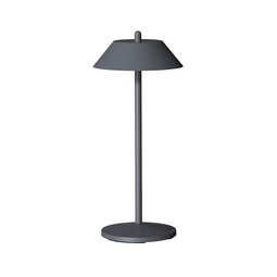 Lampa Pirlo Grey LED Rechargeable Table Light 13x30cm