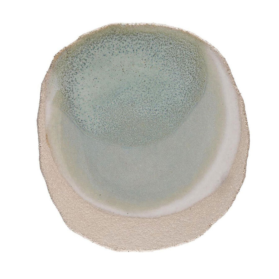 Jars Wabi Stoneware Vert Dessert Plate 23x21cm