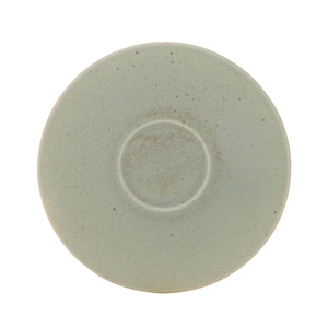 Artisan Serene Vitrified Stoneware Green Round Saucer 15cm