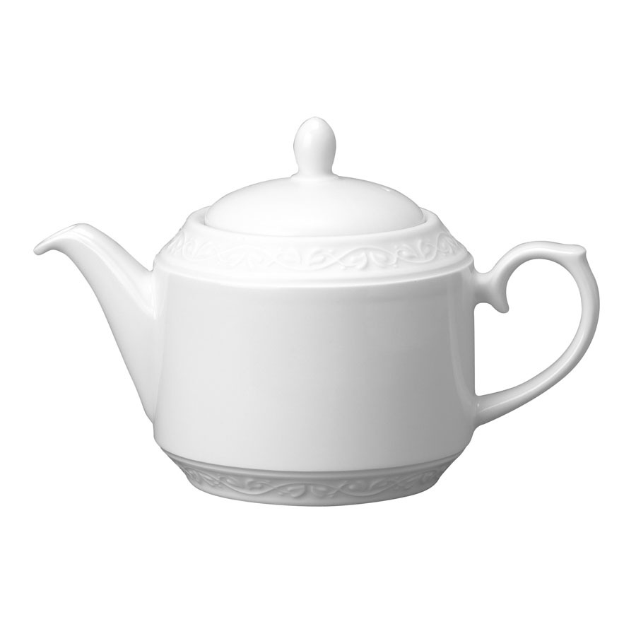 Churchill Chateau Blanc Vitrified Porcelain White Teapot 80cl