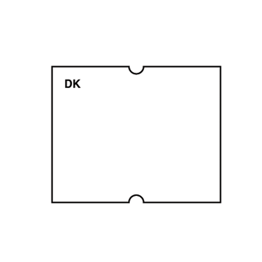 Daymark Date Gun label Plain Permanent 2 Line
