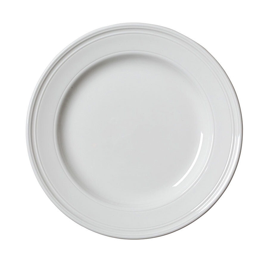 Steelite Bead Vitrified Porcelain White Round Plate 23cm