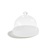Revol Mealplak Nacryl White Butter Dish With Glass Dome 9cm Diameter 8.5cm High