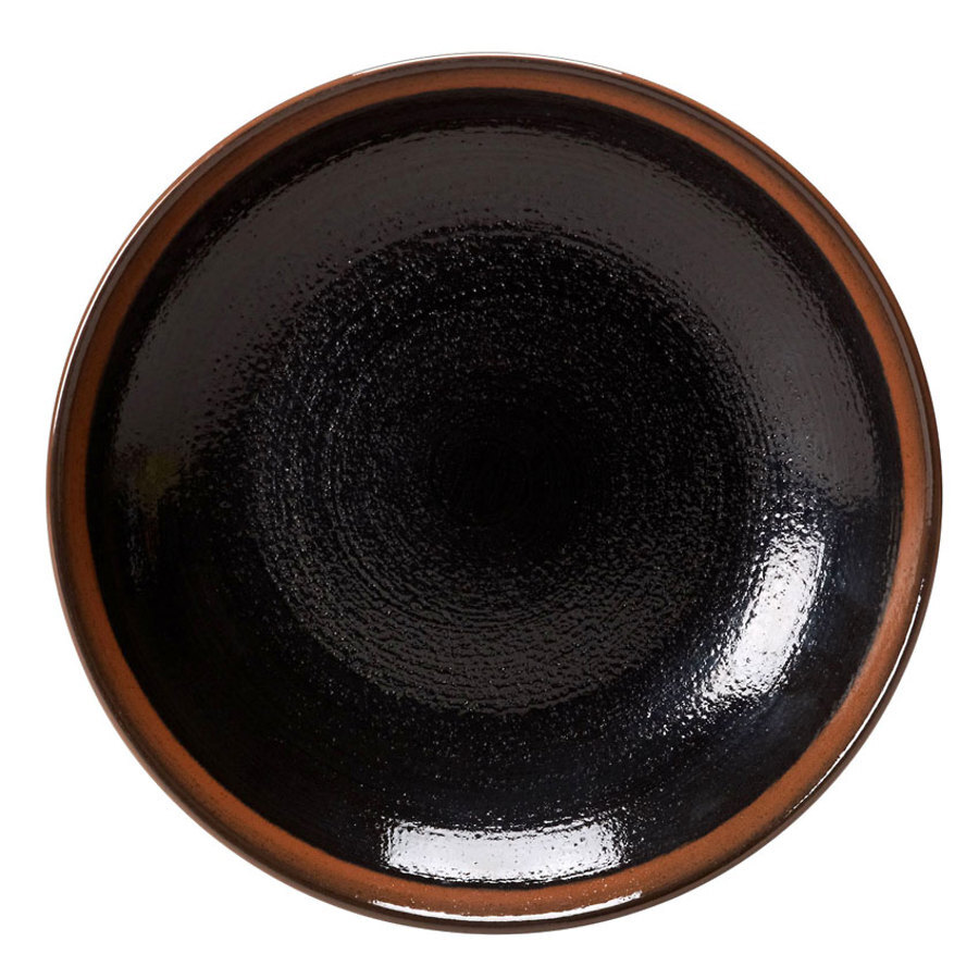 Steelite Koto Vitrified Porcelain Black Round Coupe Bowl 10 Inch 25.5cm