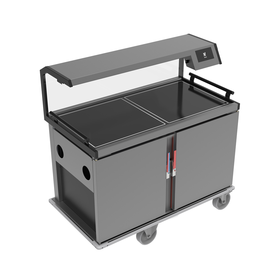 Falcon Vario-Therm F2VR Meal Delivery Trolley - Vario & Cold