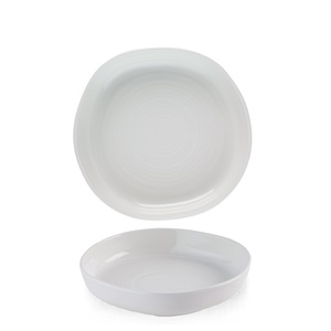 Churchill Chefs' Plates Vitrified Porcelain White Round Walled Bowl 23x4.5cm