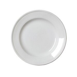 Steelite Bead Vitrified Porcelain White Round Plate 20.25cm