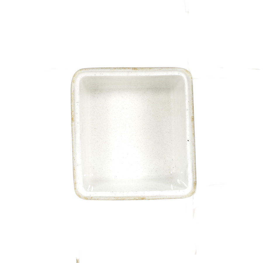 Churchill Stonecast Vitrified Porcelain Barley White Small Casserole Dish 18x19.4x11.5cm