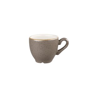 Churchill Stonecast Vitrified Porcelain Peppercorn Grey Espresso Cup 10cl 3oz