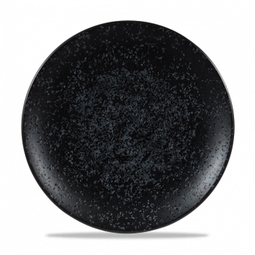 Churchill Art De Cuisine Porcelain Caldera Ash Black Round Menu Shades Coupe Plate 27cm