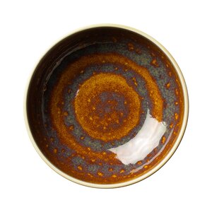 Steelite Aurora Vitrified Porcelain Vesuvius Amber Round Bowl 17.5cm