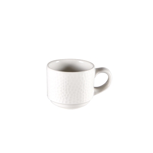 Churchill Isla Vitrified Porcelain White Stacking Espresso Cup 9cl 3.2oz