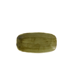 Churchill Stonecast Plume Vitrified Porcelain Olive Oblong Platter 29.8x15.3cm