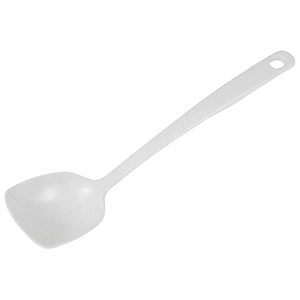 Solid Spoon White Melamine 31cm