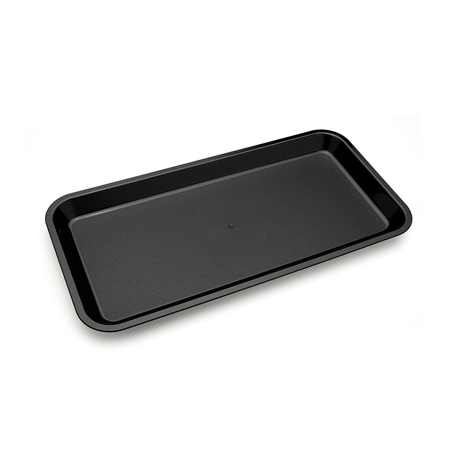 Harfield Polycarbonate Black Rectangular Individual Serving Platter 26.7x13.4x1.5cm