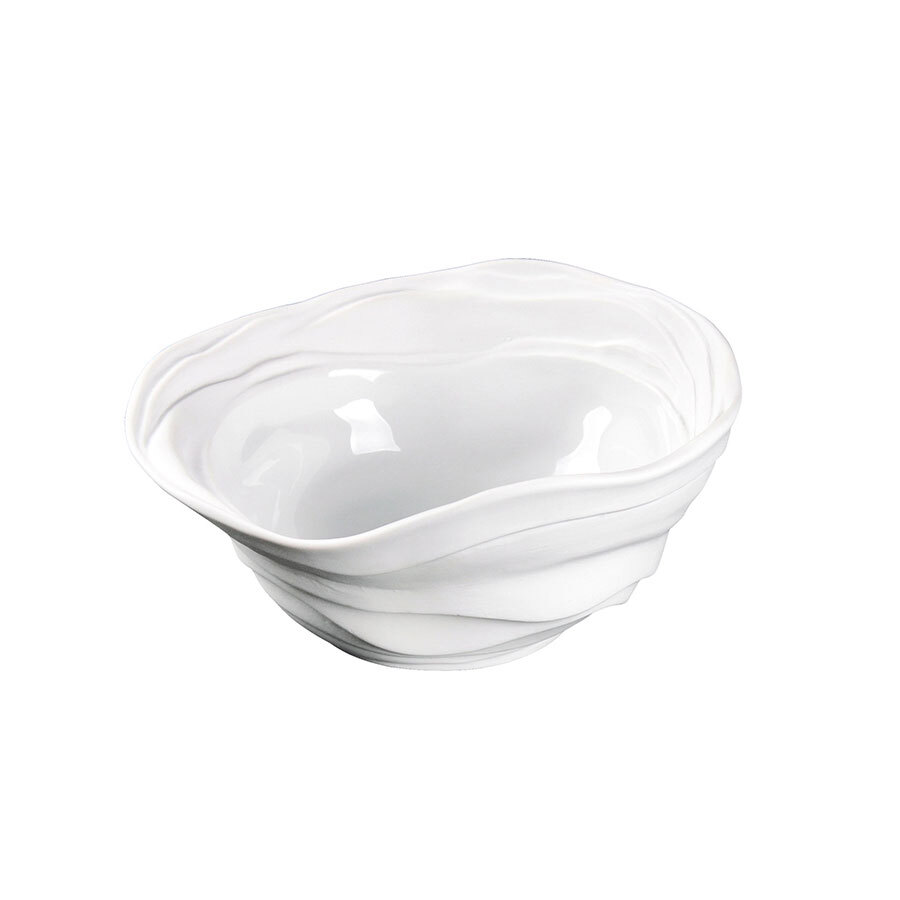 Pordamsa Barcelona Porcelain Gloss/Matte White Organic Bowl 17cm 350ml