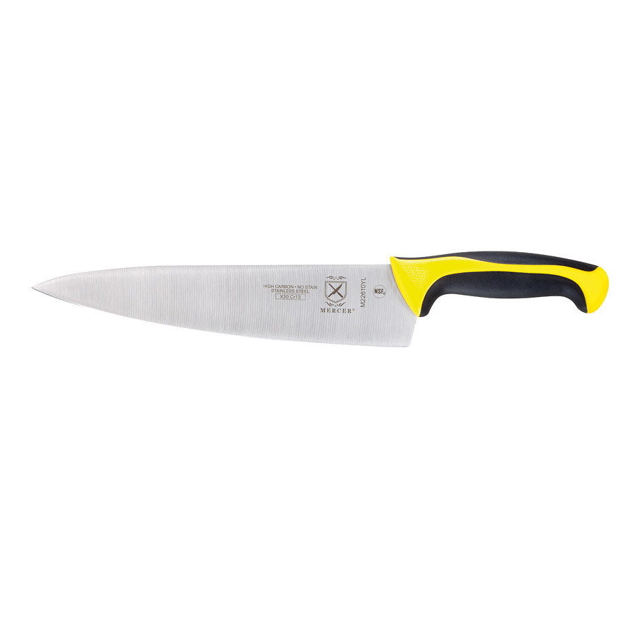 Mercer Millennia Colors® Chef's Knife 10in With Santoprene® Handle Yellow