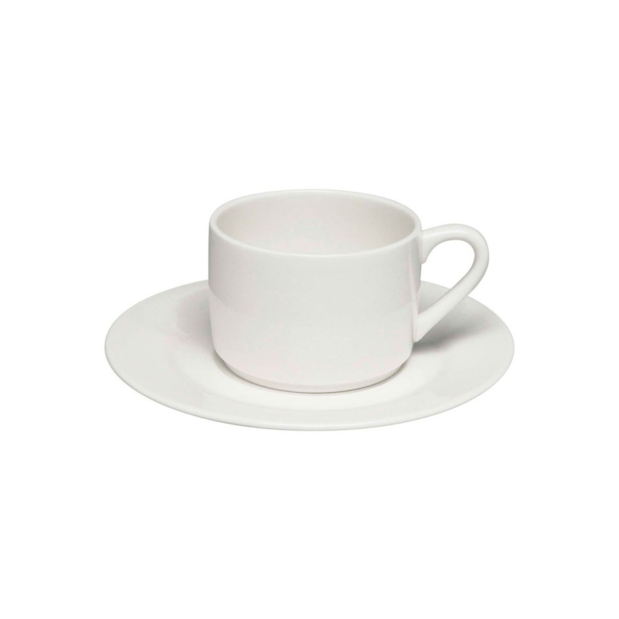 Glacier Tea Cup Saucer For B2330 - White 15.5cm