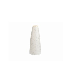 Churchill Stonecast Vitrified Porcelain Barley White Bud Vase 12.5cm