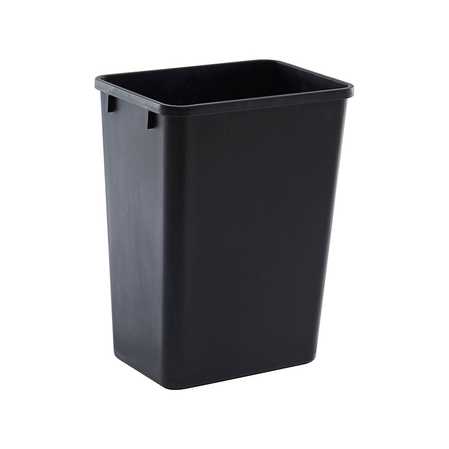 Trust Soft Wastebasket Black Polypropylene 39 ltr  38.7x27.9x50.5cm