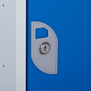 Tall Locker 300mm Deep - Camlock - Flat Top - 1 x Light Grey Door