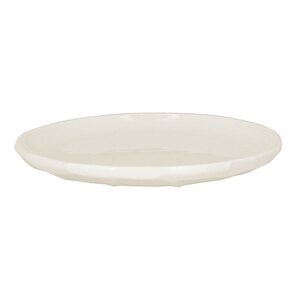 Rak Sketches Vitrified Porcelain White Carved Flat Plate 20cm