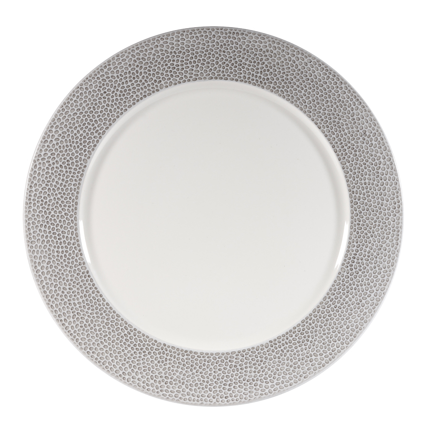 Churchill Isla Vitrified Porcelain Shale Grey Shale Grey Round Presentation Plate 30.5cm