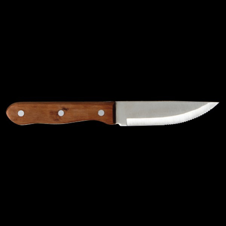 Varick Steak Knife Pineapple Wood Tapered Serrated Blade