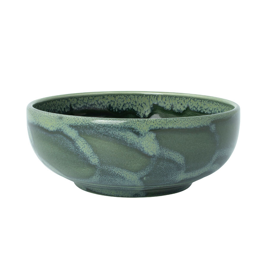 Steelite Aurora Vitrified Porcelain Vesuvius Burnt Emerald Round Bowl 15.5cm