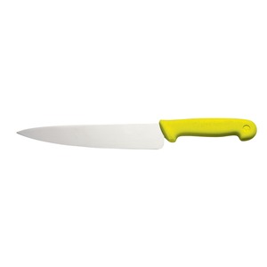 Prepara Cook Knife 10in Stainless Steel Blade Yellow Handle