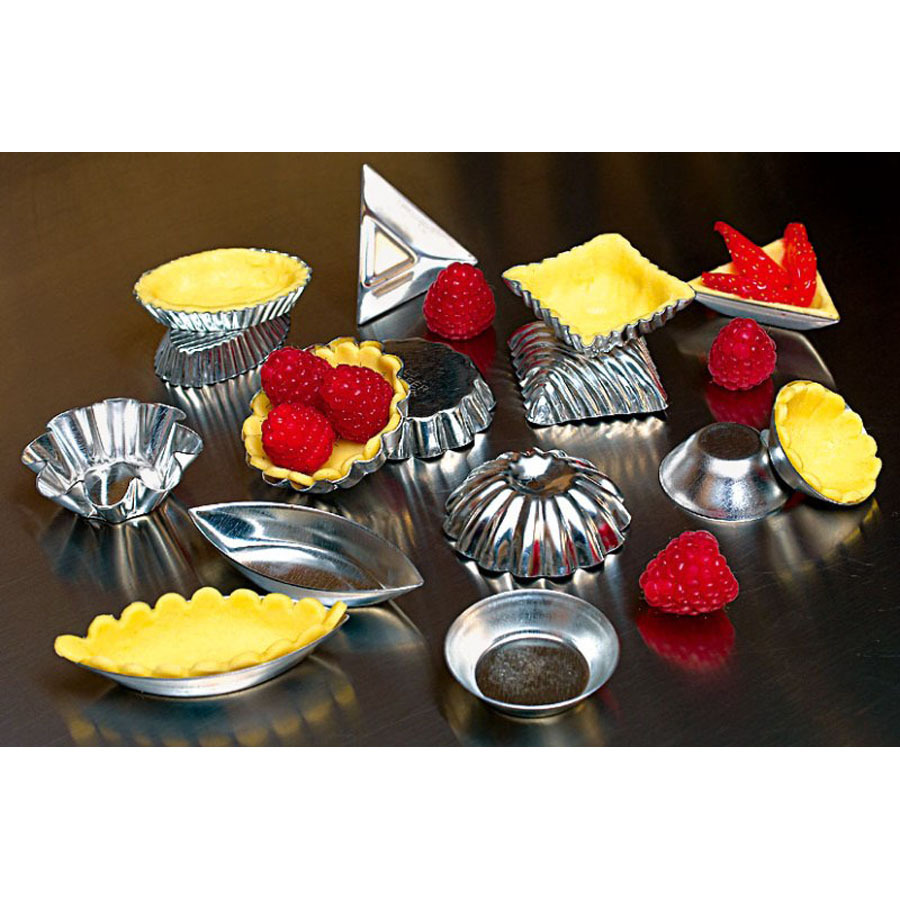 Matfer Bourgeat Petits Fours Moulds Assorted Shapes Tin Plate