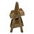 Rustic Brown 2-Tier Adjustable A-Frame Display Stand