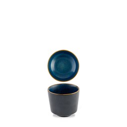 Churchill Nourish Vitrified Porcelain Tokyo Blue Round Kochi Chip Mug 9.5x8.1cm 33cl 11.6oz