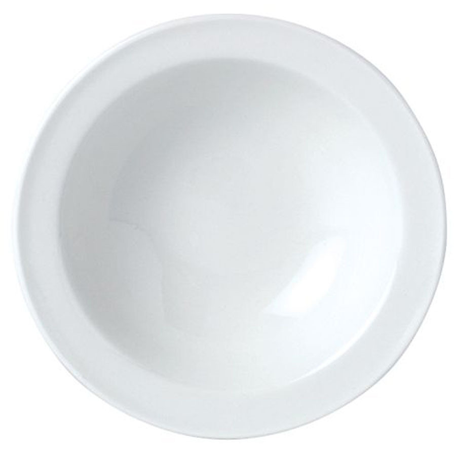 Steelite Simplicity Vitrified Porcelain White Round Bowl Stone Rim 13.5cm