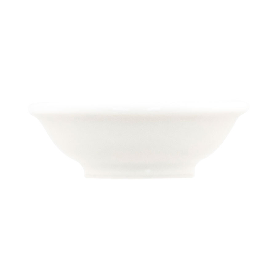 Crème Monet Vitrified Porcelain White Round Dip Dish 7.5x2.45cm