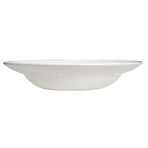 Steelite Bead Vitrified Porcelain White Round Rimmed Bowl 28.5cm