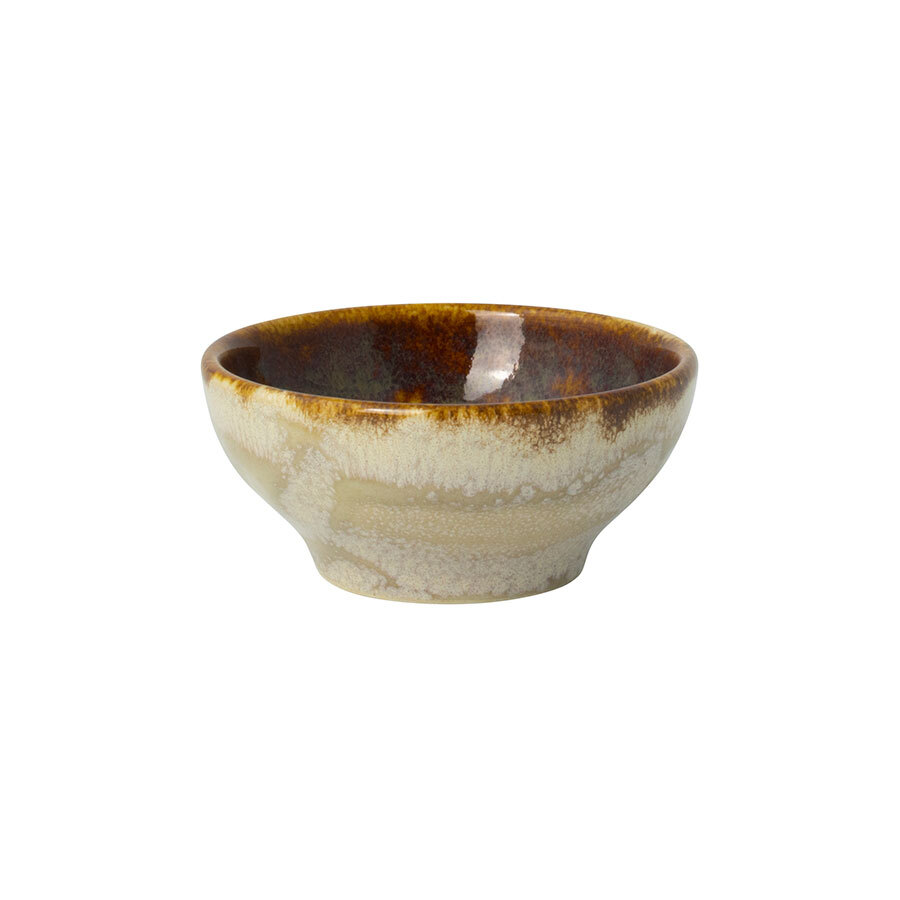 Steelite Aurora Vitrified Porcelain Vesuvius Amber Round Tulip Bowl 7.5cm