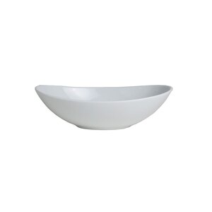Steelite Varick Vitrified Porcelain White Oval Bowl 25.4cm