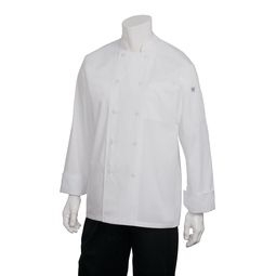 Chef Works Calgary Unisex White Long Sleeve Chef Jacket