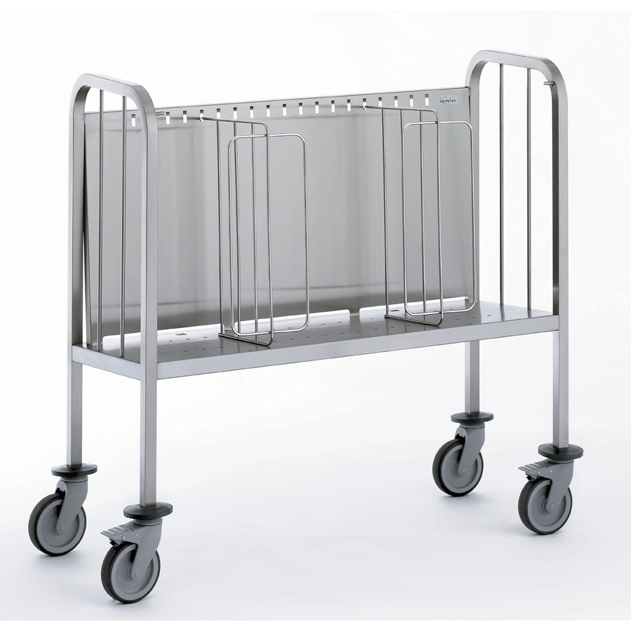 Plate Stack Trolley with Removable Front Grill
