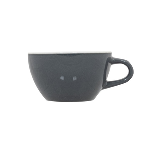 Superwhite Café Porcelain Grey Bowl Shaped Cup 23cl 8oz